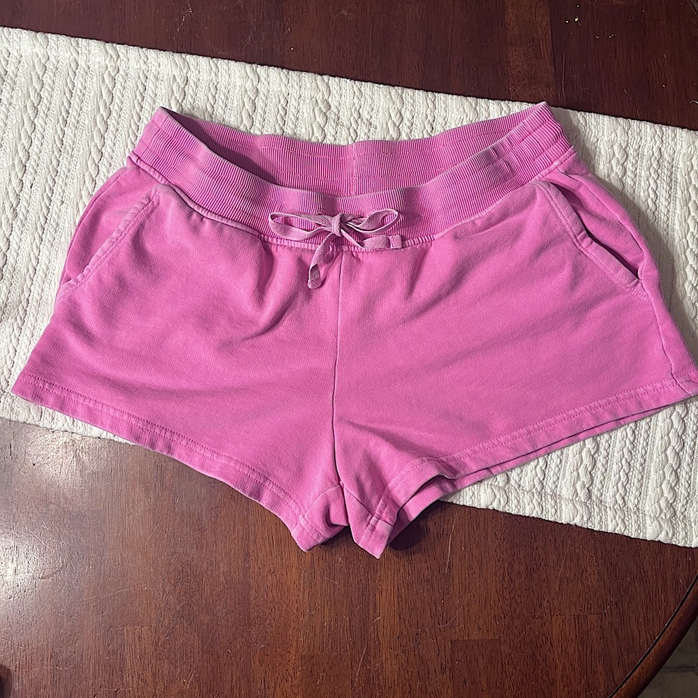 Vineyard Vines pink short lounge shorts sweatshirt material drawstring waist S